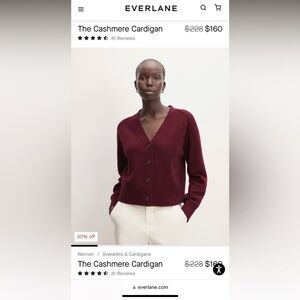Everlane Cashmere Cardigan